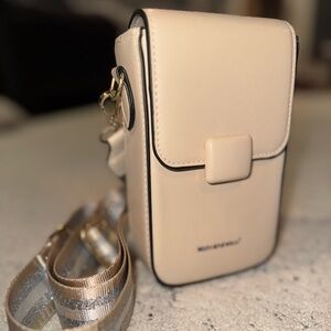 Montana West Cream Crossbody Bag